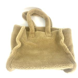 NWT Stand Studio Lola Beige Teddy Bear Bag Tote